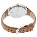 Titan Men's Urban Edge Lustrous White Dial Leather Watch
