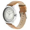 Titan Men's Urban Edge Lustrous White Dial Leather Watch