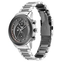 Fastrack Oceanyx - Ceramic Quartz Multifunction Grey Dial Two Toned Strap Watch For Guys