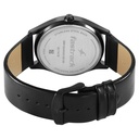 Fastrack Groove Quartz Analog Green Dial Black Leather Strap Watch For Guys