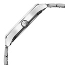 Fastrack Groove Quartz Analog Grey Dial Silver Stainless Steel Strap Watch For Guys