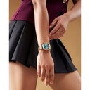 Fastrack Stunners X Quartz Analog Green Dial Stainless Steel Strap Watch For Girls