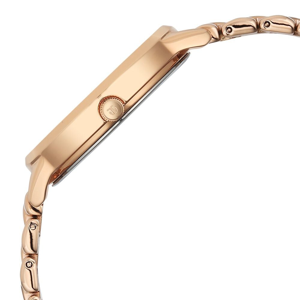 Titan Neo Quartz Analog Grey Dial Rose Gold Metal Strap Watch For Women