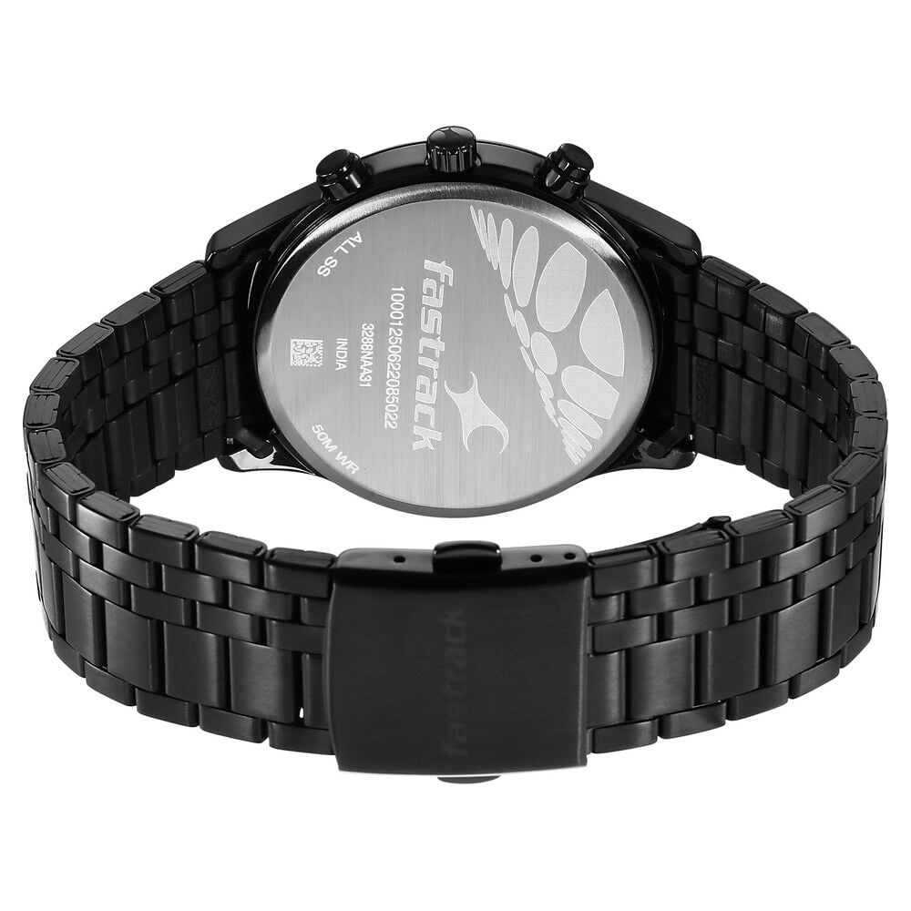 Fastrack Opulence Quartz Multifunction Multicoloured Dial Stainless Steel Strap Watch for Guys
