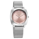 Fastrack Stunners X Quartz Analog Pink Dial Stainless Steel Strap Watch For Girls