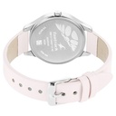 Fastrack Stunners Quartz Analog White Dial Leather Strap Watch for Girls