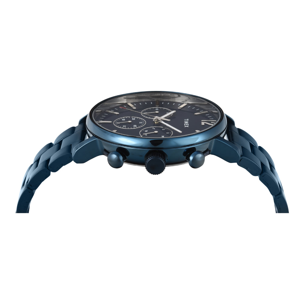 Timex Men Blue Round Multifunction Dial Watch- TWEG20028