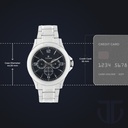 Titan Blue Dial Quartz Multifunction Stainless Steel Strap watch for Men