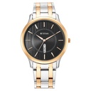 Titan Karishma Quartz Analog Black Dial Two Toned Stainless Steel Strap Watch For Men