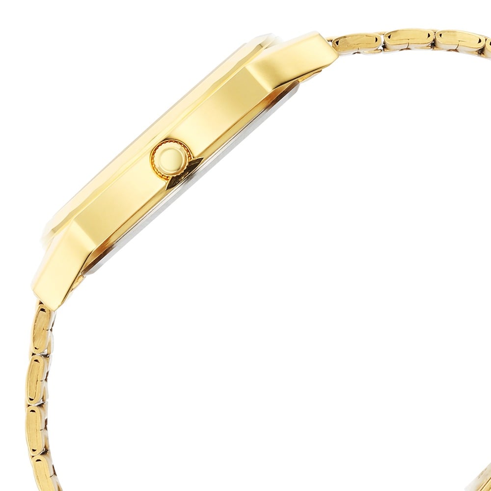 Titan Karishma Zing Quartz Analog Green Dial Golden Stainless Steel Strap Watch For Men