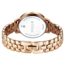Titan Neo Quartz Analog Grey Dial Rose Gold Metal Strap Watch For Women