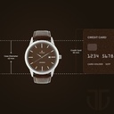 Titan Quartz Analog with Date Brown Dial Leather Strap Watch for Men