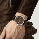 Titan Quartz Analog with Date Brown Dial Leather Strap Watch for Men