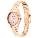 Titan Quartz Analog with Date Rose Gold Dial Rose Gold Metal Strap Watch For Women