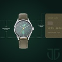 Titan Men's Urban Edge Lustrous Green Dial Leather Watch