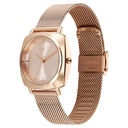Fastrack Stunners X Quartz Analog Rose Gold Dial Stainless Steel Strap Watch For Girls
