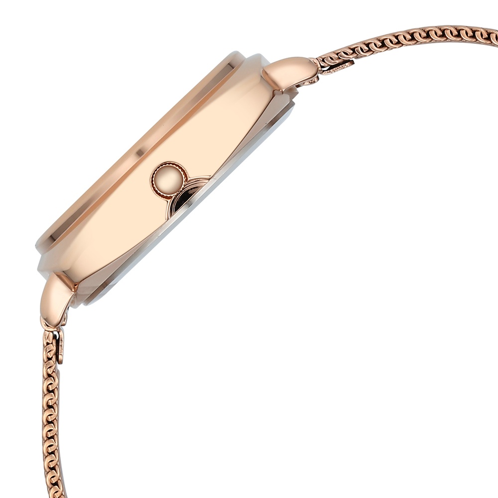 Fastrack Stunners X Quartz Analog Rose Gold Dial Stainless Steel Strap Watch For Girls