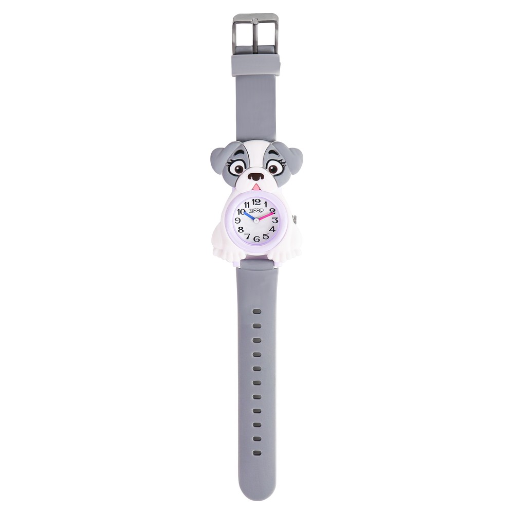 Zoop Analog Doggy Watch with White Dial & Grey Strap for Boys Girls Kids, from House of Titan