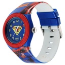 Zoop Justice League Superman Analog Watch with Blue Dial & Multicoloured Strap for Boys Kids, from House of Titan