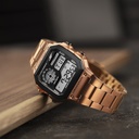 SF Hexa Metal Digital Dial Stainless Steel Strap Watch for Unisex