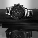 Fastrack Cerame Quartz Multifunction Black Dial Steel & Ceramic Strap Watch for Guys