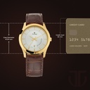 Titan Quartz Analog with Date Silver Dial Leather Strap Watch for Men