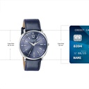 Sonata Poze Quartz Analog Blue Dial Blue Leather Strap Watch For Men