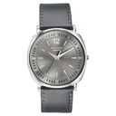 Sonata Poze Quartz Analog Grey Dial Grey Leather Strap Watch For Men