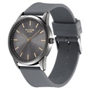 Poze by Sonata Quartz Analog Black Dial Silicone Strap Watch for Men