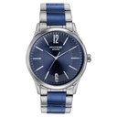 Sonata Poze Quartz Analog Blue Dial Metal Strap Watch for Men