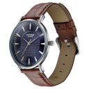 Sonata Poze Quartz Analog Blue Dial Leather Strap Watch for Men