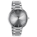 Sonata Poze Quartz Analog Grey Dial Metal Strap Watch for Men