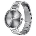 Sonata Poze Quartz Analog Grey Dial Metal Strap Watch for Men