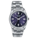 Sonata Poze Quartz Analog Blue Dial Silver Stainless Steel Strap Watch For Men