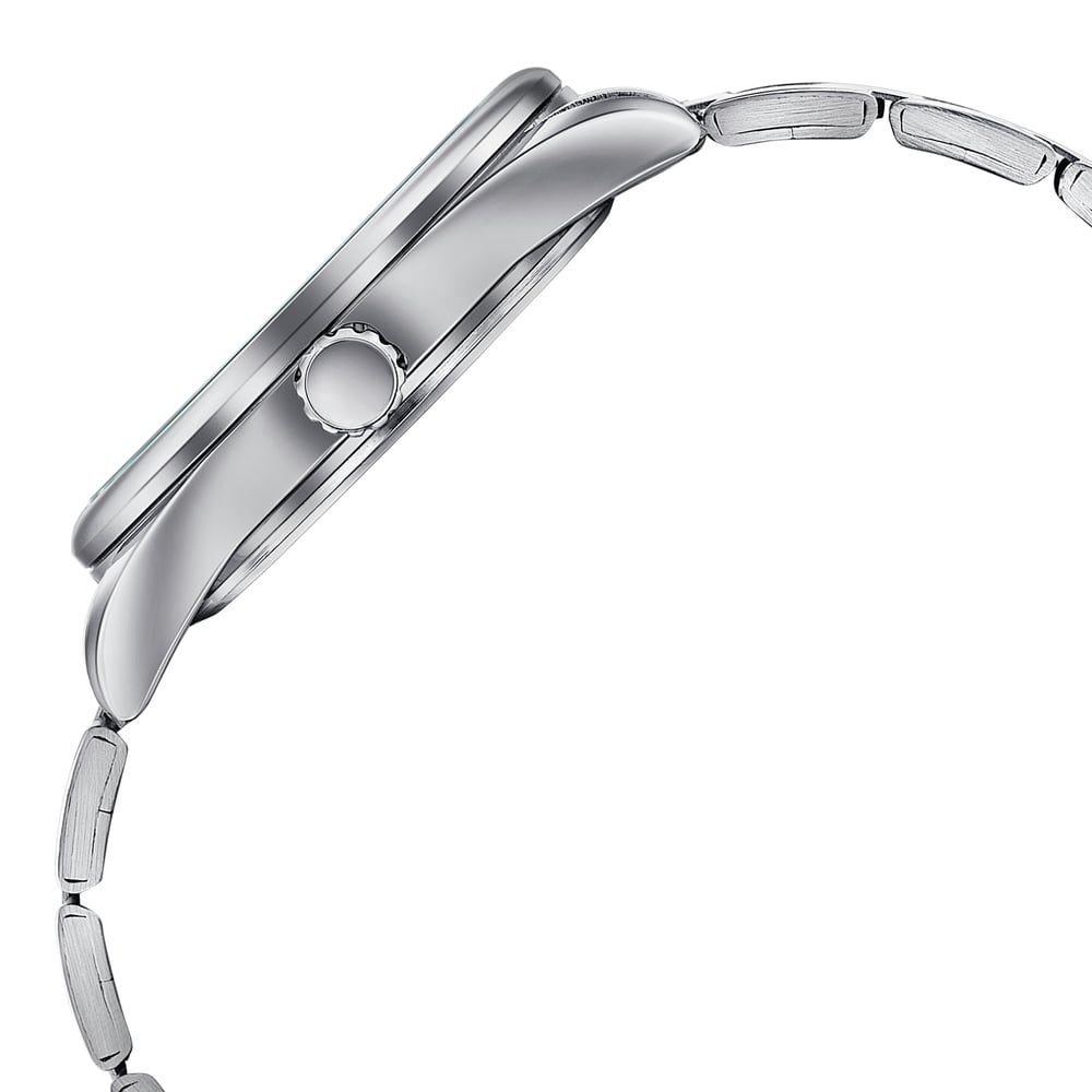 Sonata Poze Quartz Analog Blue Dial Silver Stainless Steel Strap Watch For Men