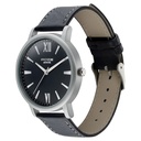 Sonata Poze Quartz Analog Black Dial Leather Strap Watch for Men