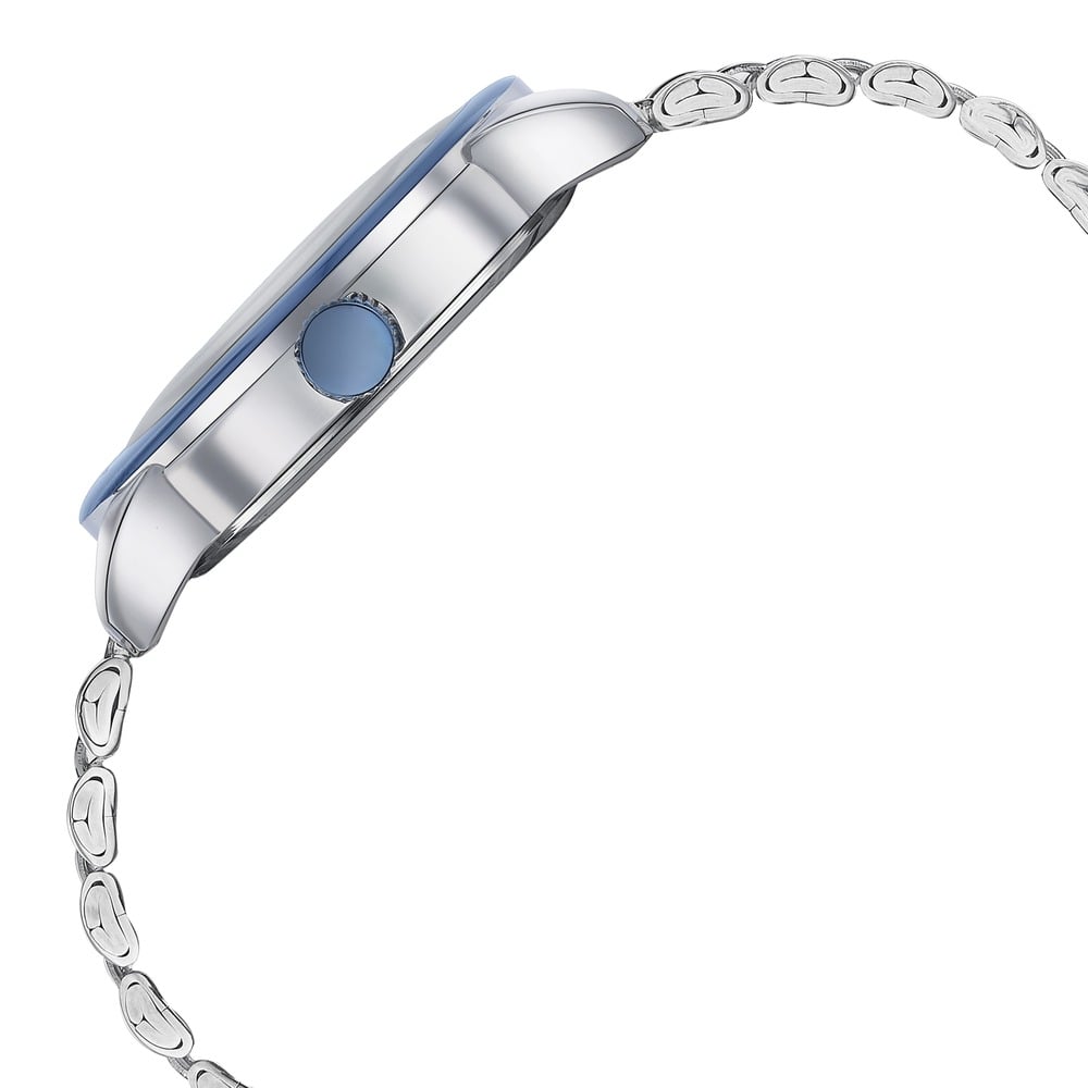 Sonata Poze Quartz Analog Blue Dial Stainless Steel Strap Watch For Men