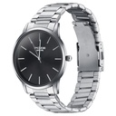 Sonata Poze Quartz Analog Black Dial Silver Color Stainless Steel Strap Watch For Men