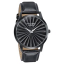 Sonata Poze Quartz Analog Black Dial Leather Strap Watch For Men