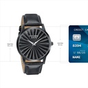 Sonata Poze Quartz Analog Black Dial Leather Strap Watch For Men