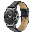 Sonata Poze Quartz Analog Black Dial Leather Strap Watch For Men