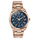 Sonata Poze Quartz Analog Blue Dial Rose Gold Colour Stainless Steel Strap Watch For Men