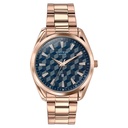 Sonata Poze Quartz Analog Blue Dial Rose Gold Colour Stainless Steel Strap Watch For Men