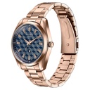 Sonata Poze Quartz Analog Blue Dial Rose Gold Colour Stainless Steel Strap Watch For Men