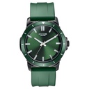 Sonata Poze Quartz Analog Green Dial Green Silicone Strap Watch For Men