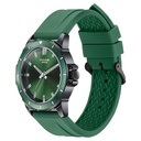Sonata Poze Quartz Analog Green Dial Green Silicone Strap Watch For Men
