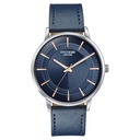 Sonata Poze Quartz Analog Blue Dial Blue Leather Strap Watch For Men