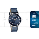 Sonata Poze Quartz Analog Blue Dial Blue Leather Strap Watch For Men