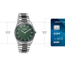 Sonata Poze Quartz Analog Green Dial Two Toned Metal Strap Watch For Men