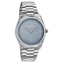 Sonata Poze Quartz Analog Blue Dial Silver Metal Strap Watch For Men